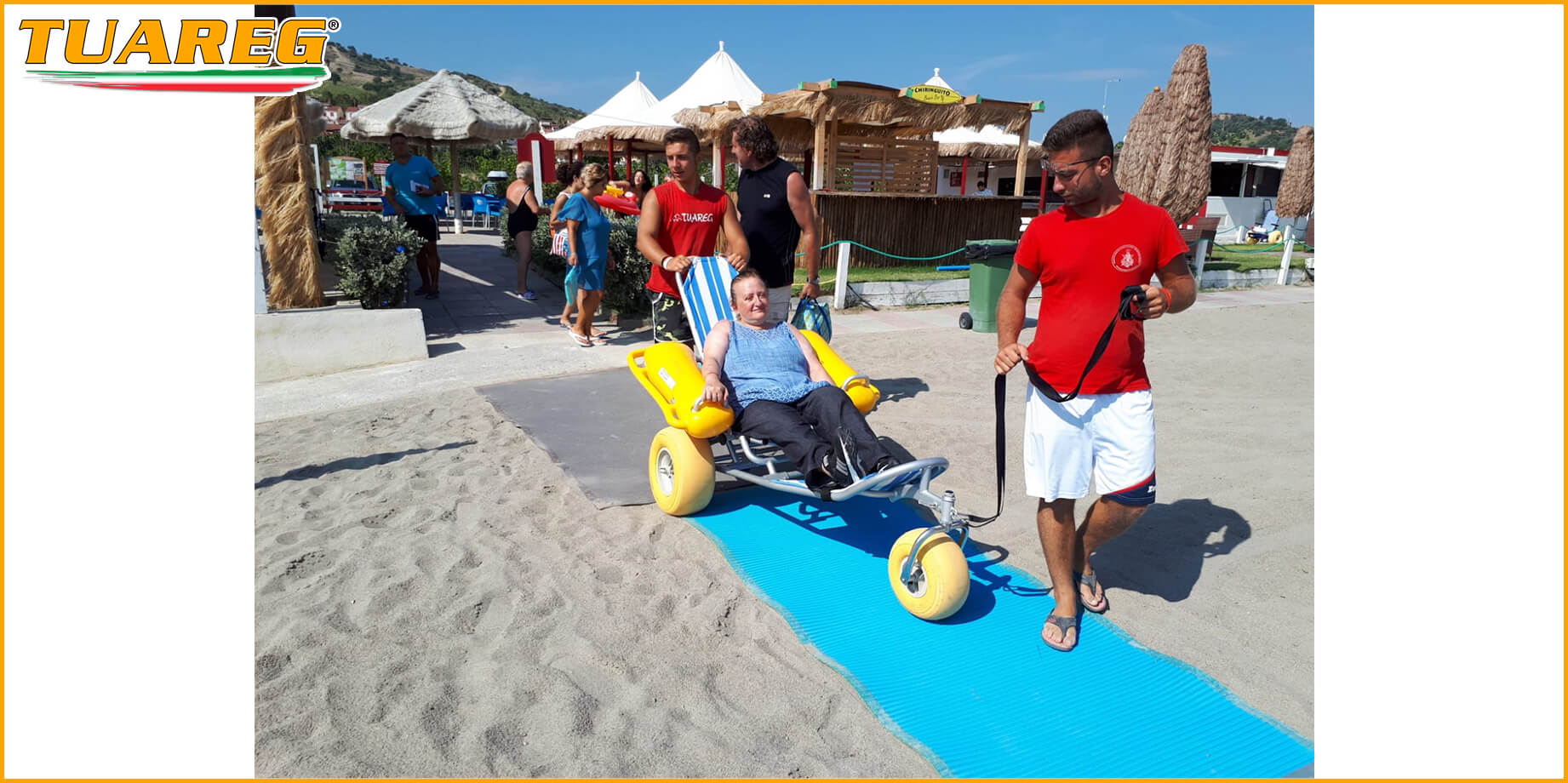 Sedia Galleggiante per Disabili da Spiaggia - Tuareg Access - Prodotto/Accessorio per l'Accessibilità delle Spiagge