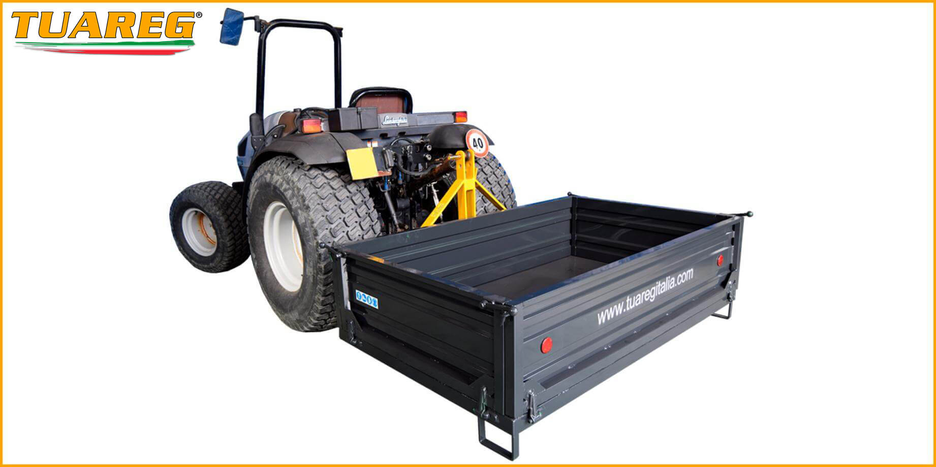 Loading Box - Tuareg - Tractor towed equipment for beach cleaning