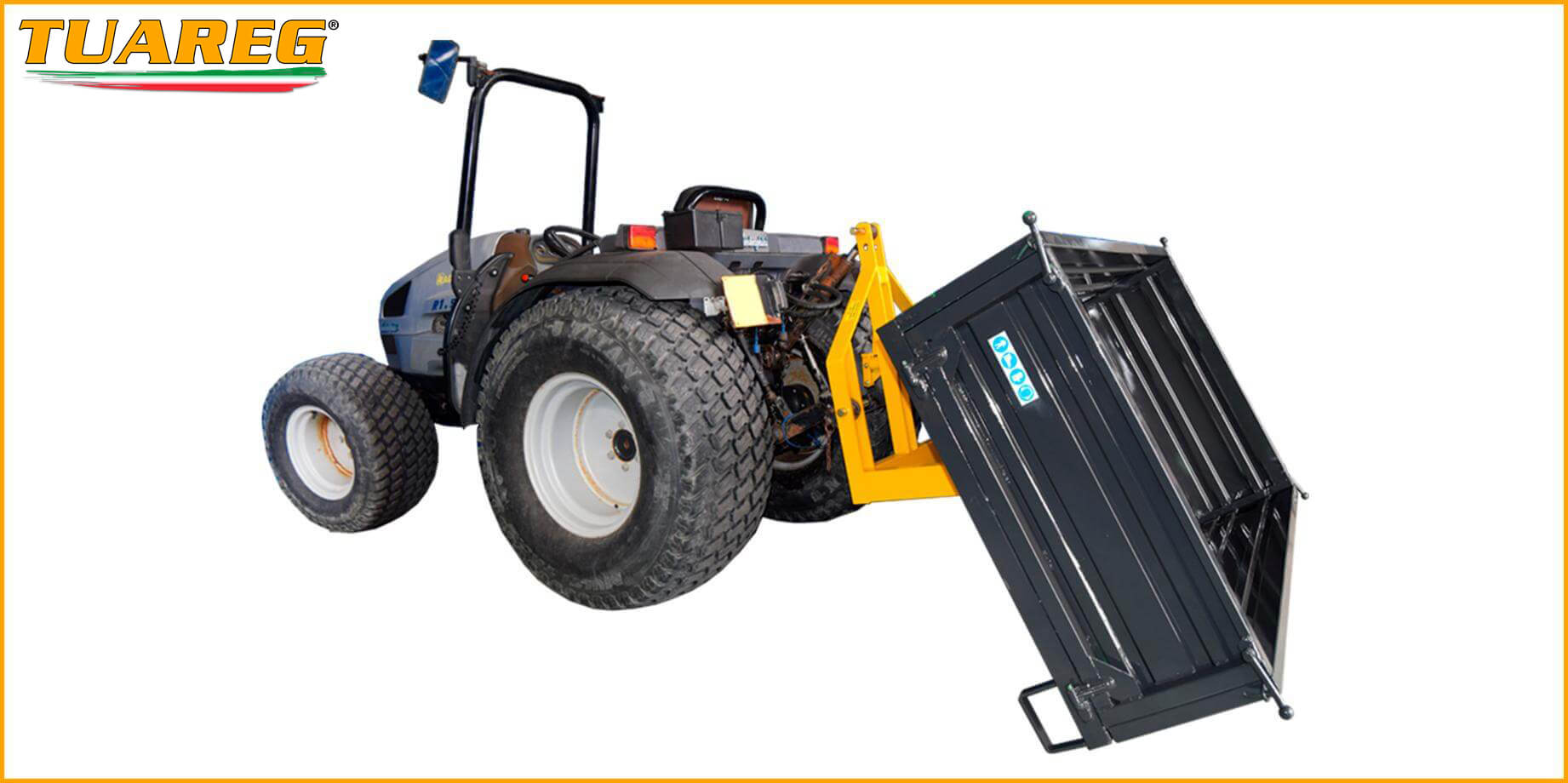 Loading Box - Tuareg - Tractor towed equipment for beach cleaning