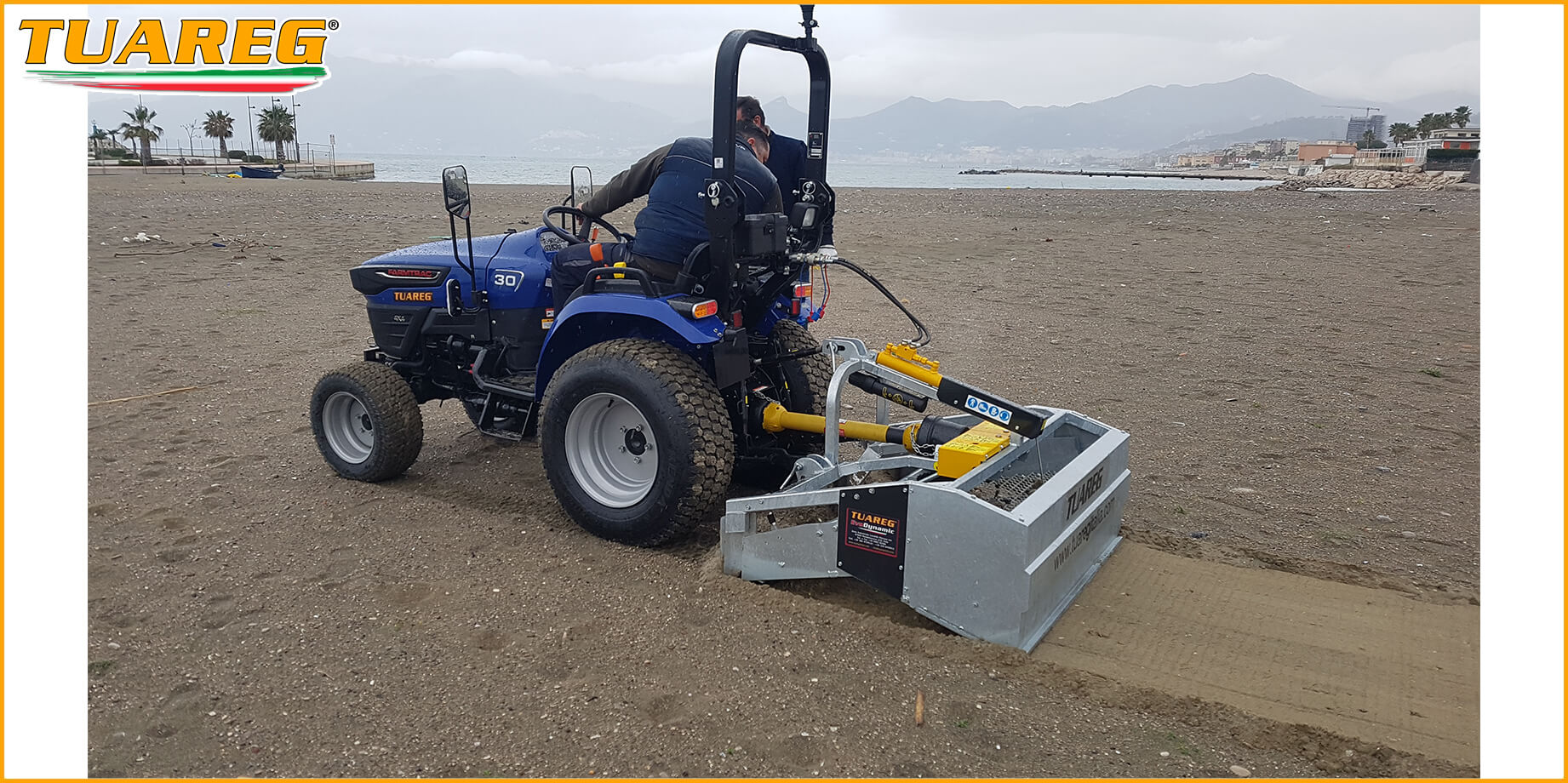 Tuareg EvoDynamic - Beach Cleaning Machine - Attached to a Tractor