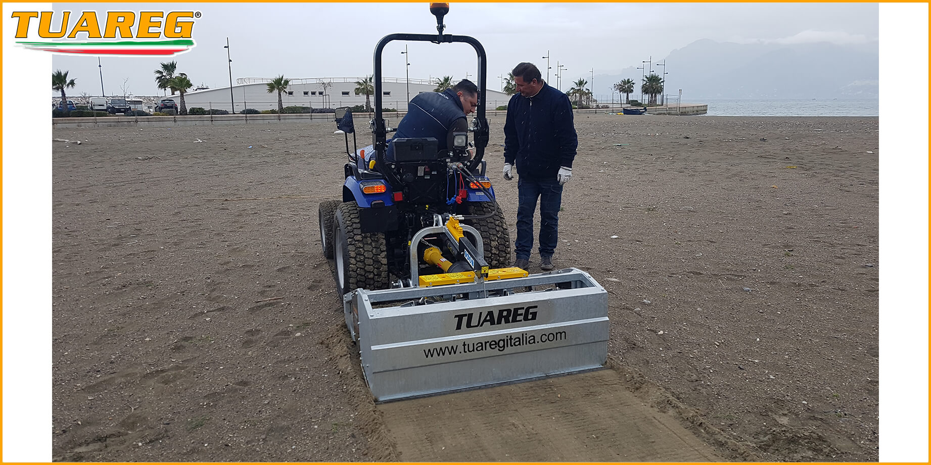 Tuareg EvoDynamic - Beach Cleaning Machine - Attached to a Tractor