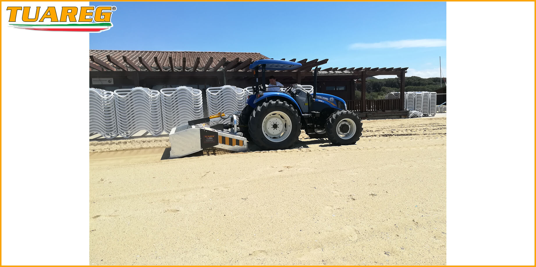 Tuareg EvoMax - Machine de Nettoyage de Plage - Attaché au Tracteur